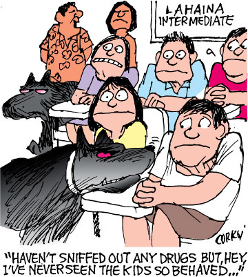 Corky's Hawaii cartoon