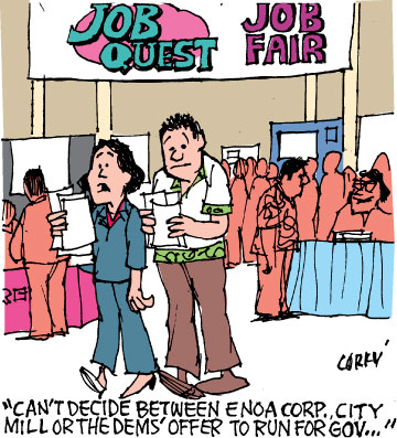 Corky's Hawaii cartoon