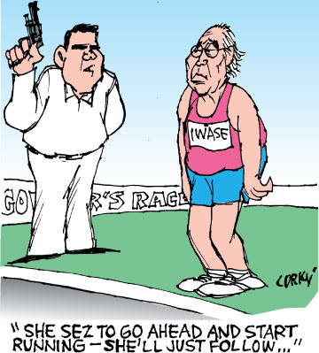Corky's Hawaii cartoon