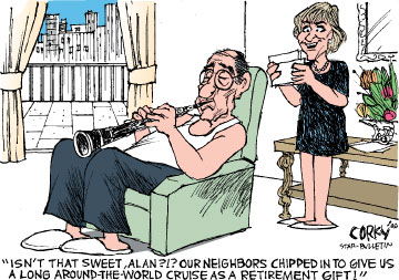 Corky's Editorial cartoon