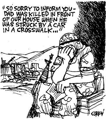 Corky's Hawaii cartoon
