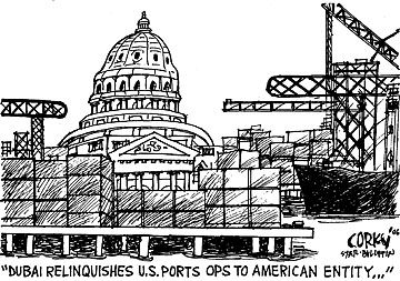Corky's Editorial cartoon