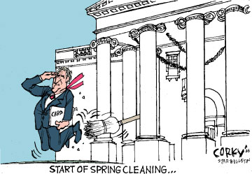 Corky's Editorial cartoon