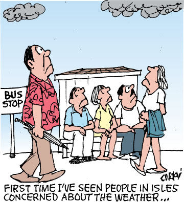 Corky's Hawaii cartoon