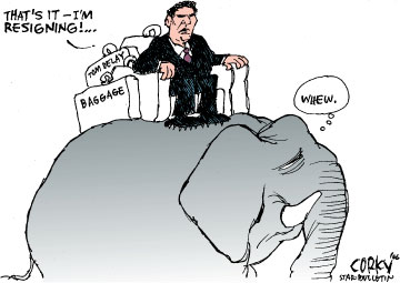 Corky's Editorial cartoon