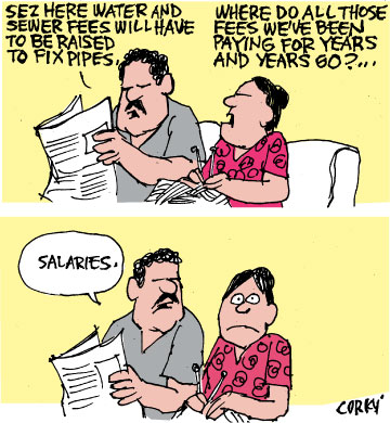 Corky's Hawaii cartoon