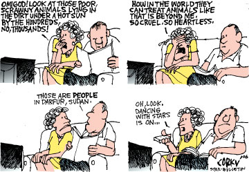 Corky's Editorial cartoon