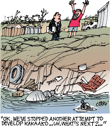 Corky's Hawaii cartoon