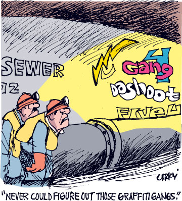 Corky's Hawaii cartoon