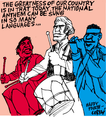 Corky's Hawaii cartoon