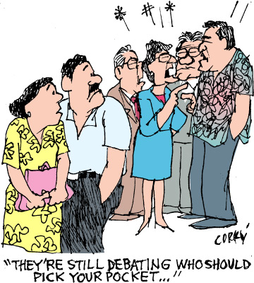 Corky's Hawaii cartoon
