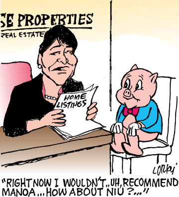 Corky's Hawaii cartoon
