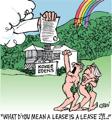 Corky's Hawaii cartoon