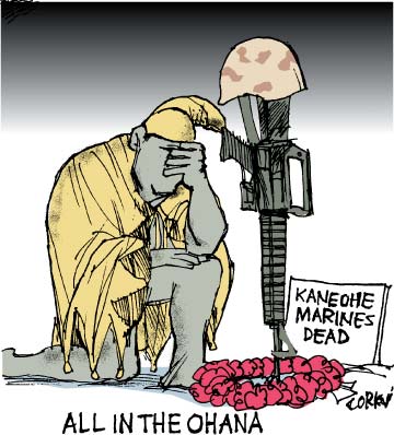 Corky's Hawaii cartoon
