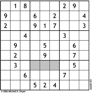 Scrivener's Sudoku
