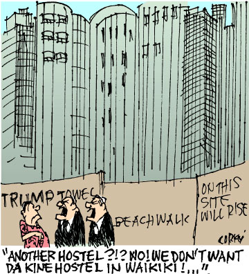 Corky's Hawaii cartoon