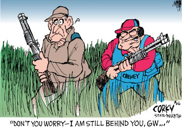 Corky's Editorial cartoon