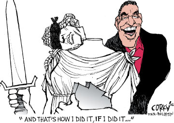 Corky's Editorial cartoon