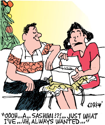Corky's Hawaii cartoon