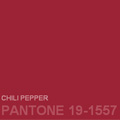 Pantone 19-1557 chili pepper art