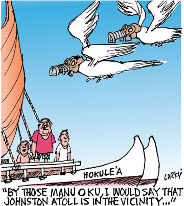 Corky's Hawaii cartoon
