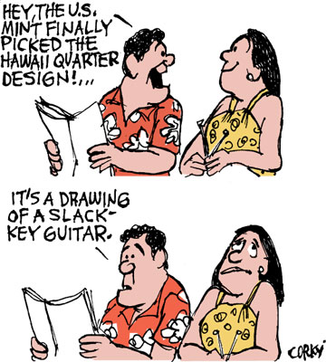 Corky's Hawaii cartoon