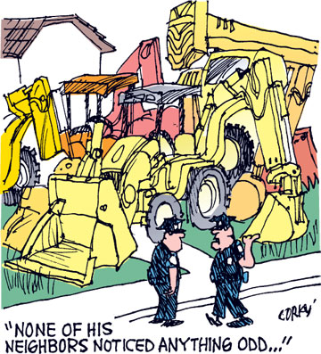 Corky's Hawaii cartoon
