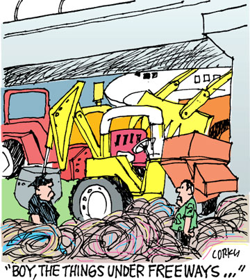 Corky's Hawaii cartoon