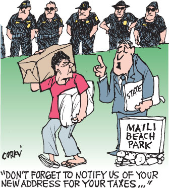 Corky's Hawaii cartoon