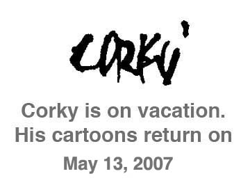 Corky's Editorial cartoon