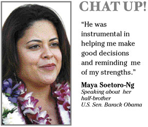 Maya Sotero-Ng, half-sister of U.S. Sen. Barack Obama art