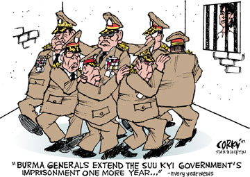 Corky's Editorial cartoon