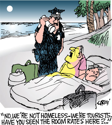 Corky's Hawaii cartoon