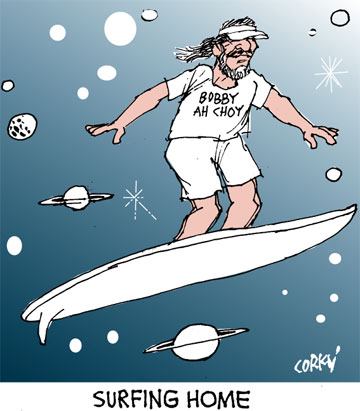 Corky's Hawaii cartoon