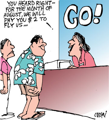 Corky's Hawaii cartoon