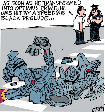 Corky's Hawaii cartoon