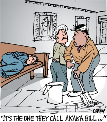 Corky's Hawaii cartoon