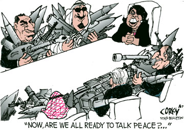 Corky's Editorial cartoon