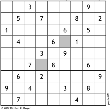 Scrivener's Sudoku
