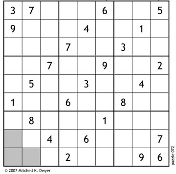 Scrivener's Sudoku