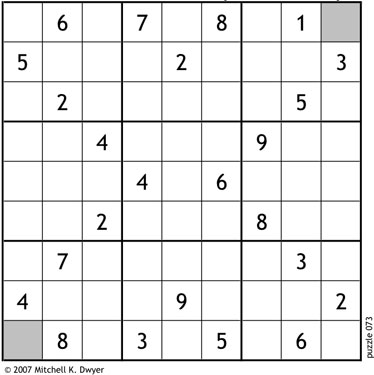 Scrivener's Sudoku