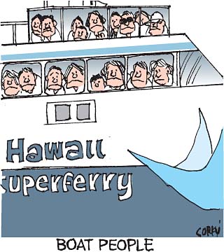 Corky's Hawaii cartoon