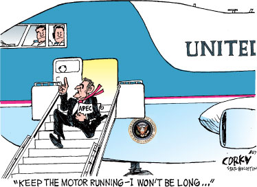 Corky's Editorial cartoon