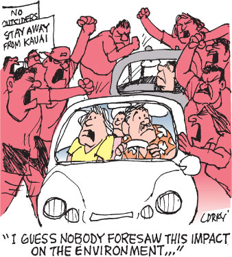 Corky's Hawaii cartoon