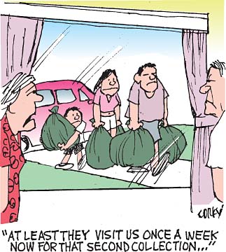 Corky's Hawaii cartoon
