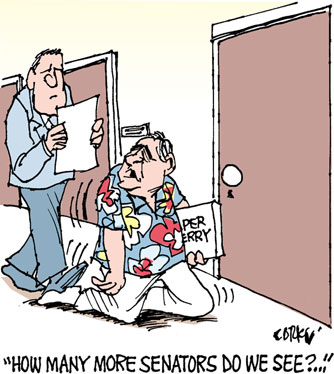 Corky's Hawaii cartoon