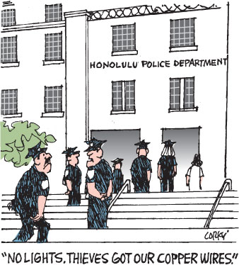 Corky's Hawaii cartoon