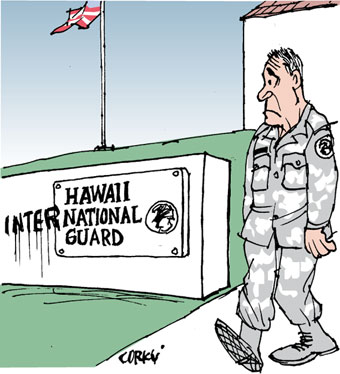Corky's Hawaii cartoon