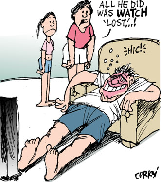 Corky's Hawaii cartoon