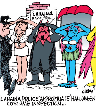 Corky's Hawaii cartoon